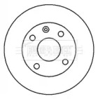 Тормозной диск BORG & BECK BBD4435