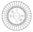 Тормозной диск BORG & BECK BBD4442