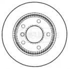 Тормозной диск BORG & BECK BBD4465