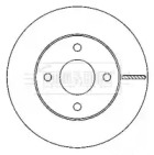 Тормозной диск BORG & BECK BBD4474