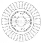 Тормозной диск BORG & BECK BBD4481