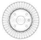 Тормозной диск BORG & BECK BBD4511