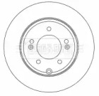 Тормозной диск BORG & BECK BBD4525