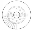 Тормозной диск BORG & BECK BBD4614