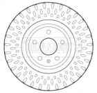 Тормозной диск BORG & BECK BBD4624