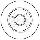 Тормозной диск BORG & BECK BBD4638