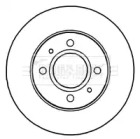 Тормозной диск BORG & BECK BBD4653