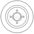 Тормозной диск BORG & BECK BBD4662