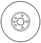 Тормозной диск BORG & BECK BBD4673