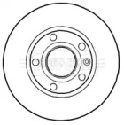 Тормозной диск BORG & BECK BBD4687