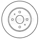 Тормозной диск BORG & BECK BBD4698