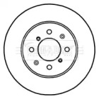 Тормозной диск BORG & BECK BBD4716