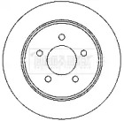 Тормозной диск BORG & BECK BBD4734