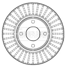 Тормозной диск BORG & BECK BBD4985