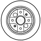 Тормозной диск BORG & BECK BBD4988