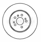 Тормозной диск BORG & BECK BBD5089