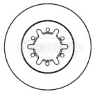 Тормозной диск BORG & BECK BBD5140