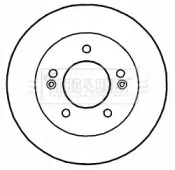 Тормозной диск BORG & BECK BBD5174