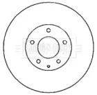 Тормозной диск BORG & BECK BBD5181