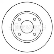 Тормозной диск BORG & BECK BBD5184