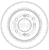 Тормозной диск BORG & BECK BBD5185