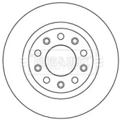 Тормозной диск BORG & BECK BBD5194