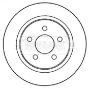 Тормозной диск BORG & BECK BBD5210