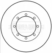 Тормозной диск BORG & BECK BBD5212