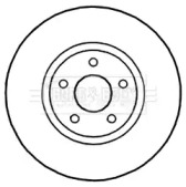 Тормозной диск BORG & BECK BBD5218