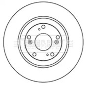 Тормозной диск BORG & BECK BBD5222