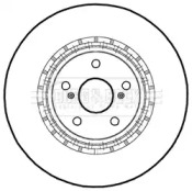 Тормозной диск BORG & BECK BBD5229