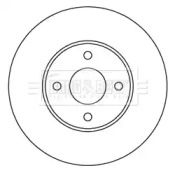 Тормозной диск BORG & BECK BBD5237