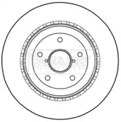 Тормозной диск BORG & BECK BBD5252