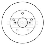 Тормозной диск BORG & BECK BBD5256