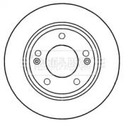 Тормозной диск BORG & BECK BBD5257