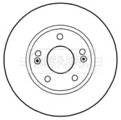 Тормозной диск BORG & BECK BBD5270