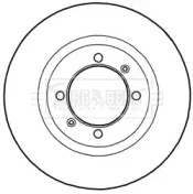 Тормозной диск BORG & BECK BBD5282