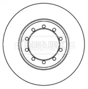 Тормозной диск BORG & BECK BBD5301