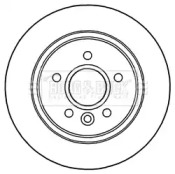 Тормозной диск BORG & BECK BBD5306