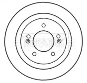 Тормозной диск BORG & BECK BBD5327