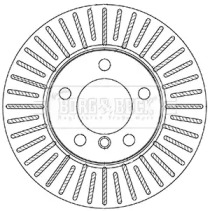 Тормозной диск BORG & BECK BBD5337