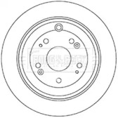 Тормозной диск BORG & BECK BBD5344