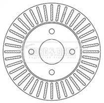 Тормозной диск BORG & BECK BBD5349