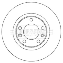 Тормозной диск BORG & BECK BBD5350