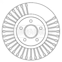 Тормозной диск BORG & BECK BBD5353