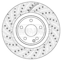 Тормозной диск BORG & BECK BBD5355