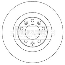 Тормозной диск BORG & BECK BBD5356