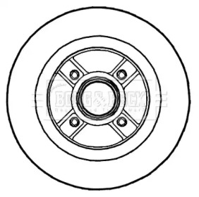 Тормозной диск BORG & BECK BBD5721S