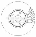 Тормозной диск BORG & BECK BBD5783S