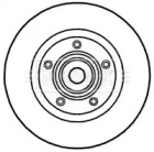 Тормозной диск BORG & BECK BBD5813S